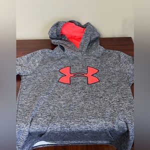Misses, Under Armour Hoodie, navy, white and pink. size medium